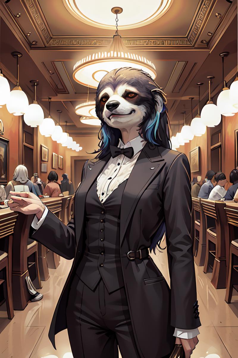 04037-686984387-sloth anthro as classy 1920s party-goer, dimly lit upscale 1920s speakeasy, relaxed pose, art deco, detailed painterly digital a.png